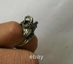 Rare Faberge Design Antique Russe Imperial 84 Silver Ring