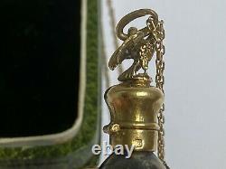 Rare Impérial Russe Faberge 14k Or Argent 84 Egg Pendentif Bouteille Kollin #