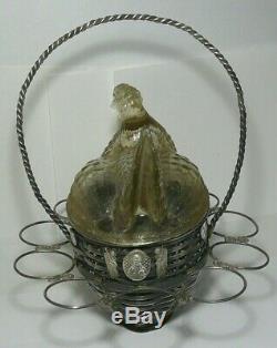 Rare Vase Pour Les Œufs De Pâques Et Émail Argent 84 Impériale Russe De Moscou 1873