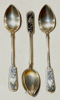 Russie Impériale Royal Silver Spoon Severnaya Chern Coupe Chalice Kovsh Bowl Egg
