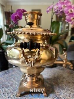 Samovar impérial russe ancien des frères Vorontsov de Tula du XIXe siècle