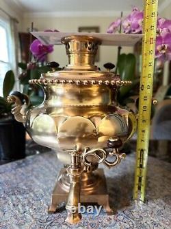 Samovar impérial russe ancien des frères Vorontsov de Tula du XIXe siècle