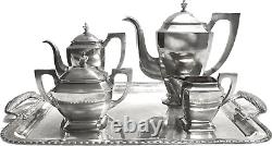 Service à thé-café en argent 84 impérial russe Art Déco antique, S. Bechgold
