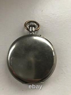 Superbe Russian Imperial Pavel Bure Antique Pocket Watch Taille 16s Couleur Argent