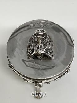 Superbe Œuf De Chasse Antique En Argent Russe Impérial Marqué 84 1878