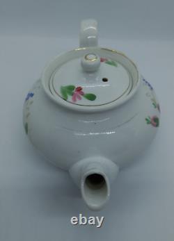 Théière en porcelaine antique impériale russe KUZNETSOV