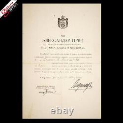 Tsar Czar Alexandre II a signé un document autographe pour la Couronne de Downton Abbey