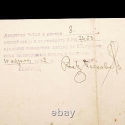 Tsar Czar Alexandre II a signé un document autographe pour la Couronne de Downton Abbey