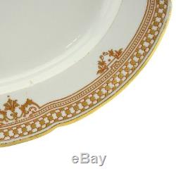 Une Antique Impériale Russe Fabrique De Porcelaine Gilded Platter Tsar Alexandre III