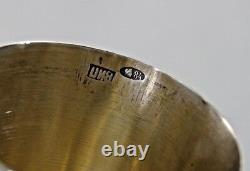 Volontaire Antiique Imperiale Russian Silver Tall Goblet Cup Beaker Pan Slavic 84